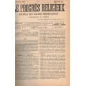 Le Progrès Religieux, année 1886, journal des Eglises protestantes - alsatiques, journaux, protestantisme