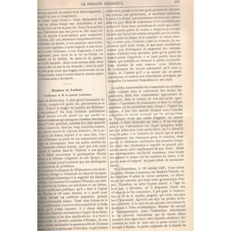 Le Progrès Religieux, année 1891, journal des Eglises protestantes - alsatiques, journaux, protestantisme