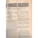Le Progrès Religieux, année 1869, journal des Eglises protestantes - alsatiques, journaux, protestantisme