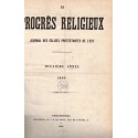 Le Progrès Religieux, année 1869, journal des Eglises protestantes - alsatiques, journaux, protestantisme
