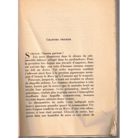 Sentinelle perdue, René Hardy, 1959 - 2e guerre mondiale, marine, sous-marin, Italie, soldats italiens, bateau de guerre