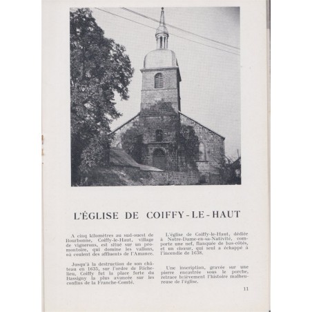 Les églises de Bourbonne-les-Bains, Henri Ronot, 1950 - villages, architecture, Haute-Marne