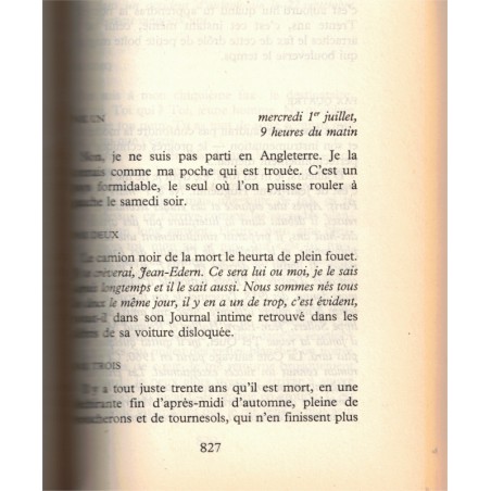 Fin de siècle, L'Evangile du Fou, Je rends heureux, Jean-Edern Hallier, 1997 - 3 romans, Charles de Foucauld, Sahara,