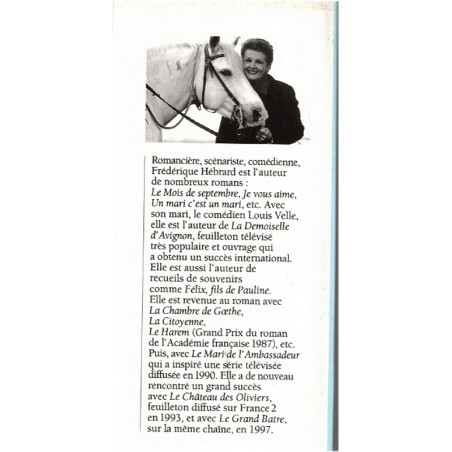Le Grand Batre, Frédérique Hébrard, 1998 - Camargue, saga familiale, feuilleton TV, Jean-Claude Drouot
