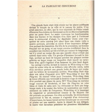 La fabuleuse concubine, Chang Hsin-Hai - Chine XXe siècle, roman d'amour, roman historique
