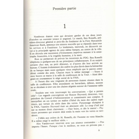 Bank, Arthur Hailey, 1975 -banque, scandale financier , suspense