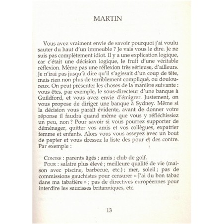 Vous descendez ? Nick Hornby, 2005 - suicide, désespoir, rencontres,