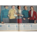 Elle tricote, 28 février 1949 - cinéma, mode 1950, vintage, magazine Elle, tricot, Jean Gabin, Madeleine Robinson