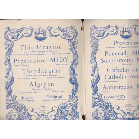 Paris, pochette publicitaire des Laboratoires Midy - publicité