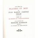 Platero et moi, Juan Ramon Jimenez, 1972 - conte, histoire âne, écrivain espagnol, Collection des Prix Nobel de Littérature