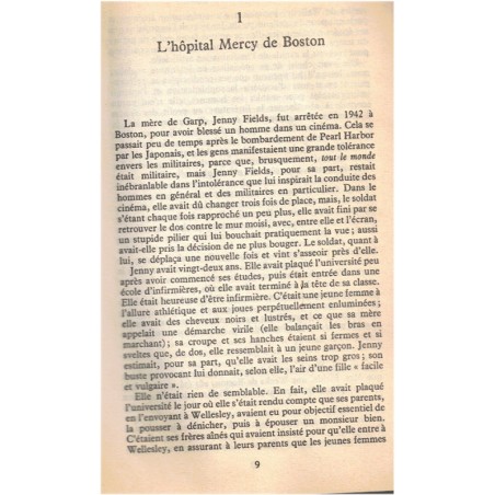Le monde selon Garp, John Irving, 1981- littérature américaine
