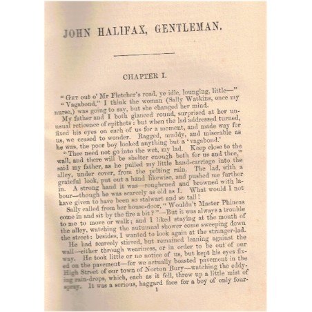 John Halifax Gentleman, Dinah Craik - ambition, England, Industrial revolution, English litterature, engraving, gravure