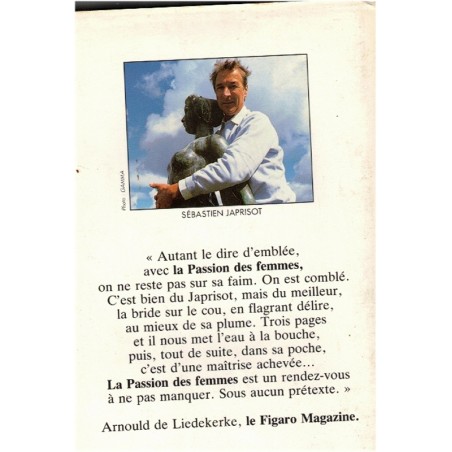 La passion des femmes, Sébastien Japrisot, 1987 - crime, homme à femmes, femmes 1980