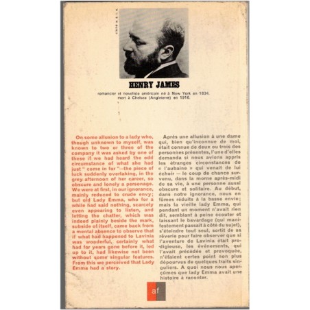 Tales, Nouvelles, Maud-Evelyn, La mort du Lion, Henry James, 1968 - édition bilingue, littérature anglaise