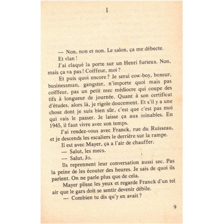 Baby-foot, Joseph Joffo, 1977 - enfance en 1930