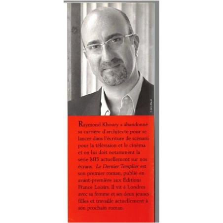 Le dernier templier, Raymond Khoury, 2006 - trésor des Templiers, thriller
