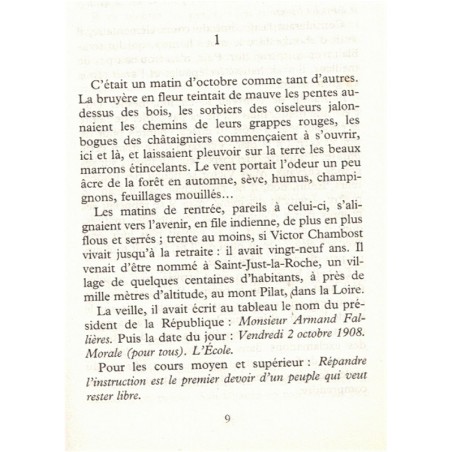 La petite école dans la montagne, Michel Jeury, 2005 - instituteur, enfance, Loire, Saint-Just, Mont Pilat