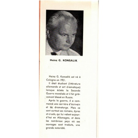 Symphonie russe, Heinz Konsalik, 1964 - Sibérie, exode, roman d'aventure,  écrivain allemand