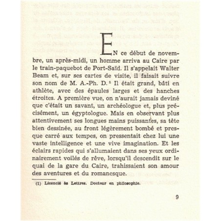 Le basalte bleu, John Knittel - mystère, fantastique, archéologue,  Egypte, pharaons