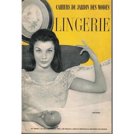 Lingerie 1950, Les Cahiers du Jardin des modes - vintage, dessous féminin, mode 1950, magazines mode