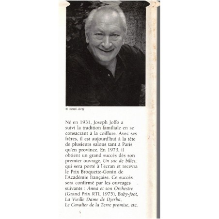 La jeune fille au pair, Joseph Joffo, 1994 - Allemande à Paris, famille juive, fin 2e guerre mondiale