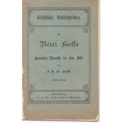 Théâtre alsacien, Neui Hoffe,  von Ab. Horsch - théâtre alsacien, dialecte alsacien,