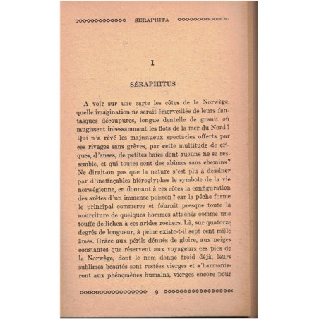 Séraphita, Honoré de Balzac - Norvège, au-delà, fantastique,  Bibliothèque Précieuse