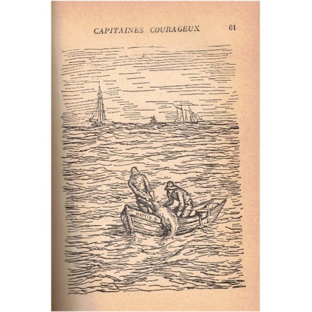 Capitaines courageux, Rudyard Kipling, 1932 - aventures en mer, enfant sur un bateau, bateaux, marins, roman d'aventures