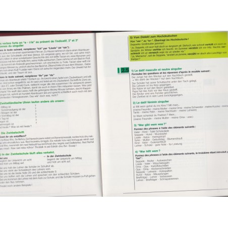 Z wie Zwirbel, l'allemand en classe de 6e, voie spécifique régionale, Weckmann, 1988 - manuel d'allemand, alsacien