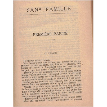 Sans famille, T1, Hector Malot, 1943 - enfant abandonné,  saltimbanques, littérature jeunesse, Flammarion
