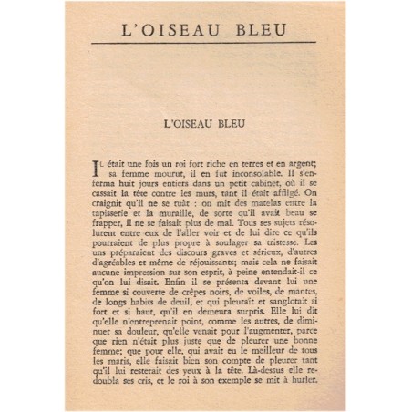 L'oiseau bleu, et autres contes, Madame d'Aulnoy, 1956 - , contes, littérature XVIIe siècle, littérature jeunesse, précieuse