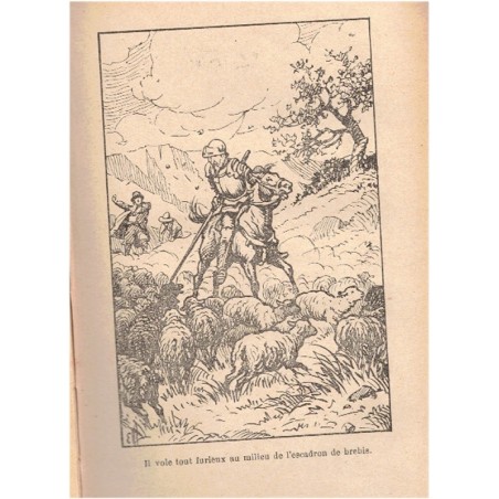 Les aventures de Don Quichotte de la Manche, Cervantès, Des Tilleuls, 1900. écrivain espagnol, littérature jeunesse