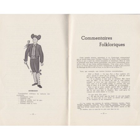 Cahier laïque d'éducation artistique, Fourmiguette et Souriceau, 1953 - théâtre enfants, contes, pédagogie, éducation