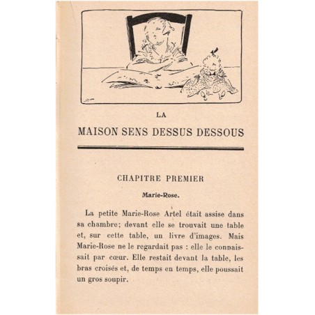 La maison sens dessus dessous, Colette Vivier, 1932 - maison à la campagne, enfants au XIXe s., Bibliothèque Rose Illustrée