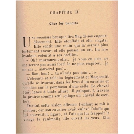 Psitt ! Enlevée ! Magdeleine du Genestoux, 1936 - petite fille, aventures en Amérique, littérature jeunesse, rose illustrée