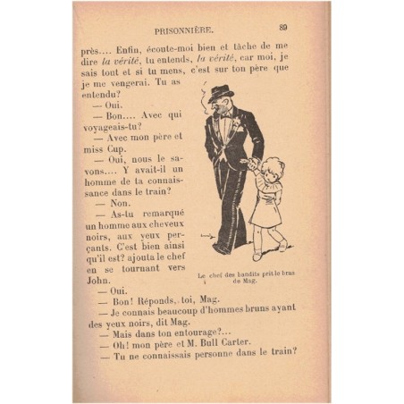 Psitt ! Enlevée ! Magdeleine du Genestoux, 1936 - petite fille, aventures en Amérique, littérature jeunesse, rose illustrée