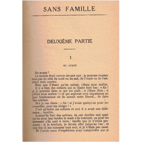 Sans famille, T2, Hector Malot, 1943 - enfant abandonné,  saltimbanques, littérature jeunesse, Flammarion