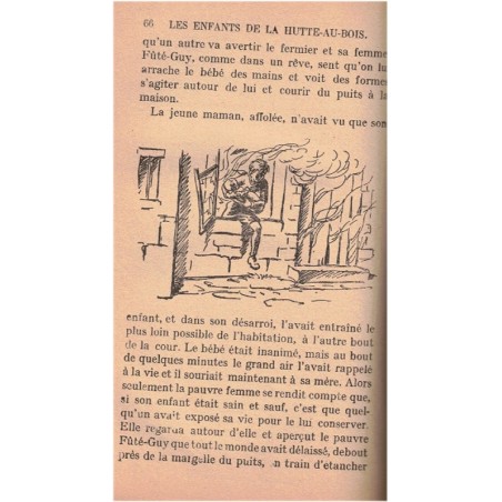 Les enfants de la Hutte-au-Bois, Andrée Hugon, 1947 - orphelins, enfants à la campagne, Bibliothèque Rose Illustrée