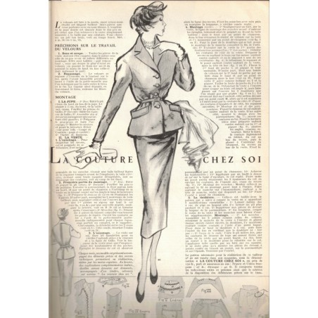 Modes et Travaux décembre 1950 n°600,  Edouard Boucherit,  - mode 1950, vintage, magazines mode, couture, tricot