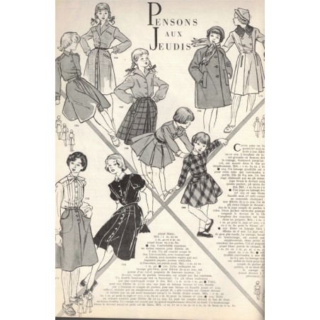 Modes et Travaux décembre 1950 n°600,  Edouard Boucherit,  - mode 1950, vintage, magazines mode, couture, tricot