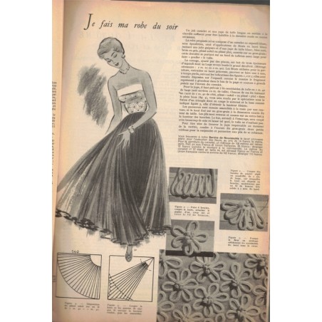 Modes et Travaux août 1950 N°596,  Edouard Boucherit,  - mode 1950, vintage, magazines mode, couture, tricot