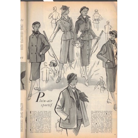 Modes et Travaux sept 1950 n°597,  Edouard Boucherit,  - mode 1950, vintage, magazines mode, couture, tricot