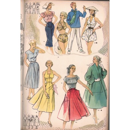 Modes et Travaux juin 1951 N°606,  Edouard Boucherit,  - mode 1950, vintage, magazines mode, couture, tricot