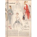 Modes et Travaux novembre 1954 N°647,  Edouard Boucherit,  - mode 1950, vintage, magazines mode, couture, tricot