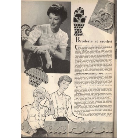 Modes et Travaux avril 1950 N°592,  Edouard Boucherit,  - mode 1950, vintage, magazines mode, couture, tricot