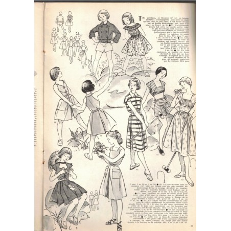 Modes et Travaux juillet 1950 N°595,  Edouard Boucherit,  - mode 1950, vintage, magazines mode, couture, tricot