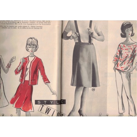 Modes et Travaux mai 1962 N°737,  Edouard Boucherit,  - mode 1960, vintage, magazines mode, couture, tricot