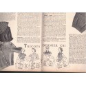Modes et Travaux mai 1951 N°605,  Edouard Boucherit,  - mode 1950, vintage, magazines mode, couture, tricot