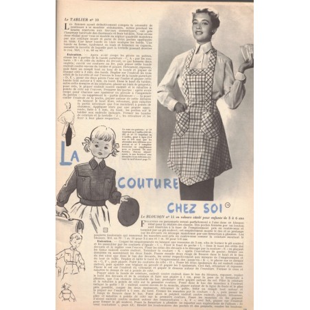 Modes et Travaux août 1954 N°644,  Edouard Boucherit,  - mode 1950, vintage, magazines mode, couture, tricot