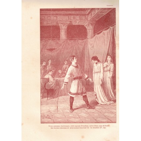 Epagathus ou les martyrs de Lyon, Edouard de Villeneuve, 1908 - Antiquité, premiers Chrétiens, Rome antique,